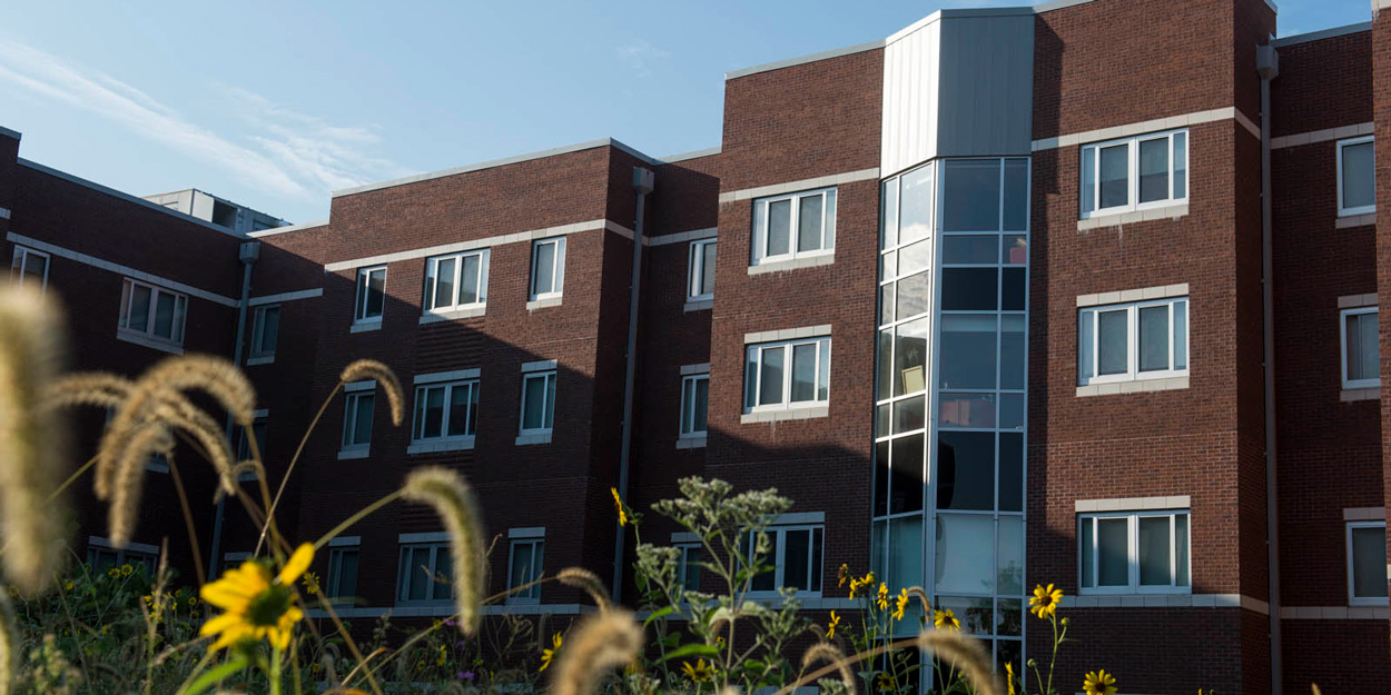 Bluff Hall at SIUE during a summer afternoon.