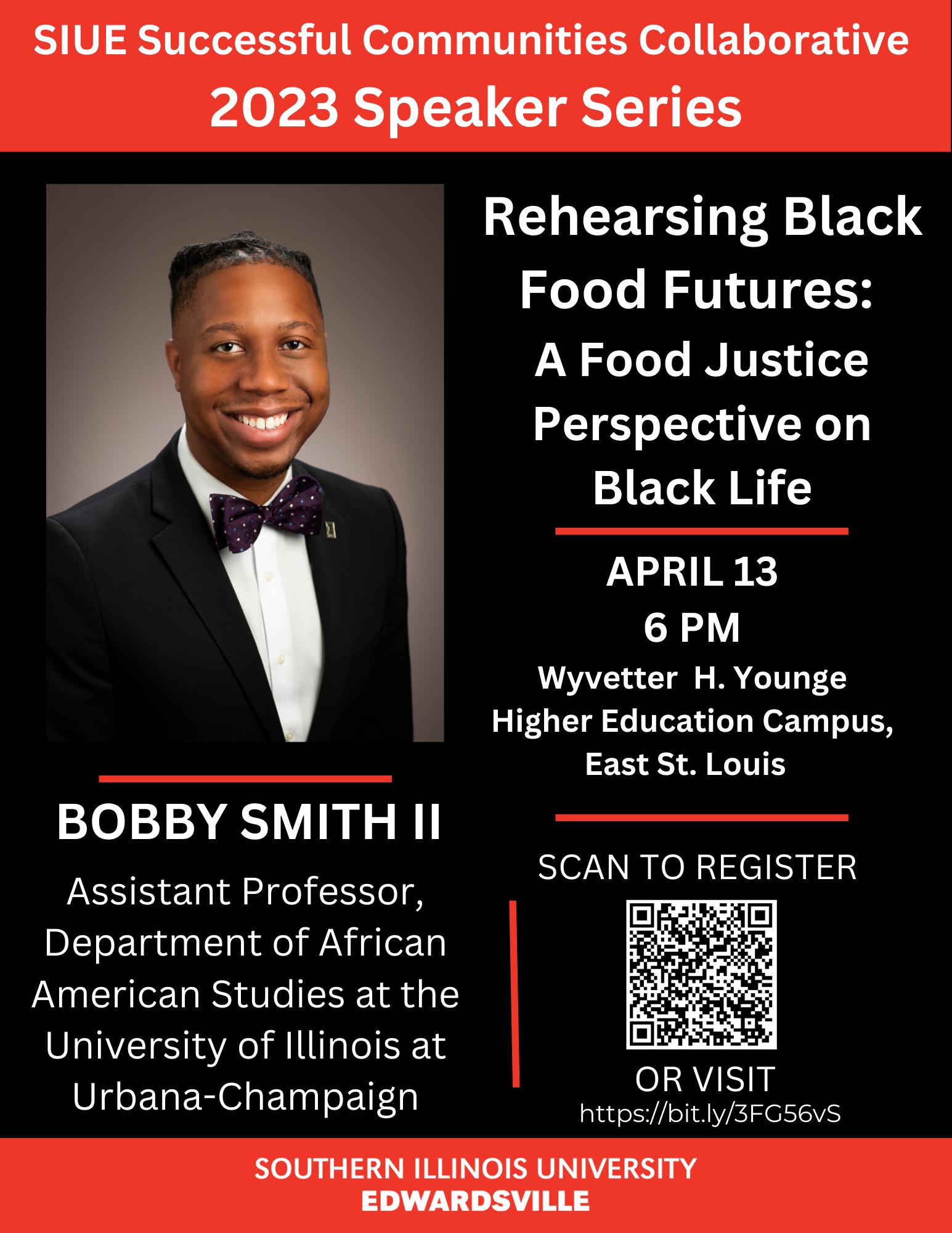 Flyer advertising Bobby Smith's talk